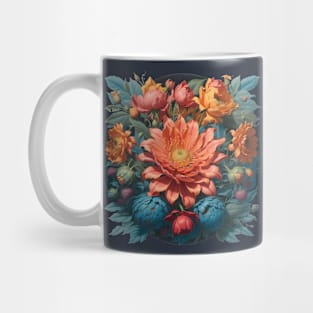 A sublimation design with spring blooming flowers Mug